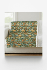 Louisiana Postcard Memories Sherpa Blanket