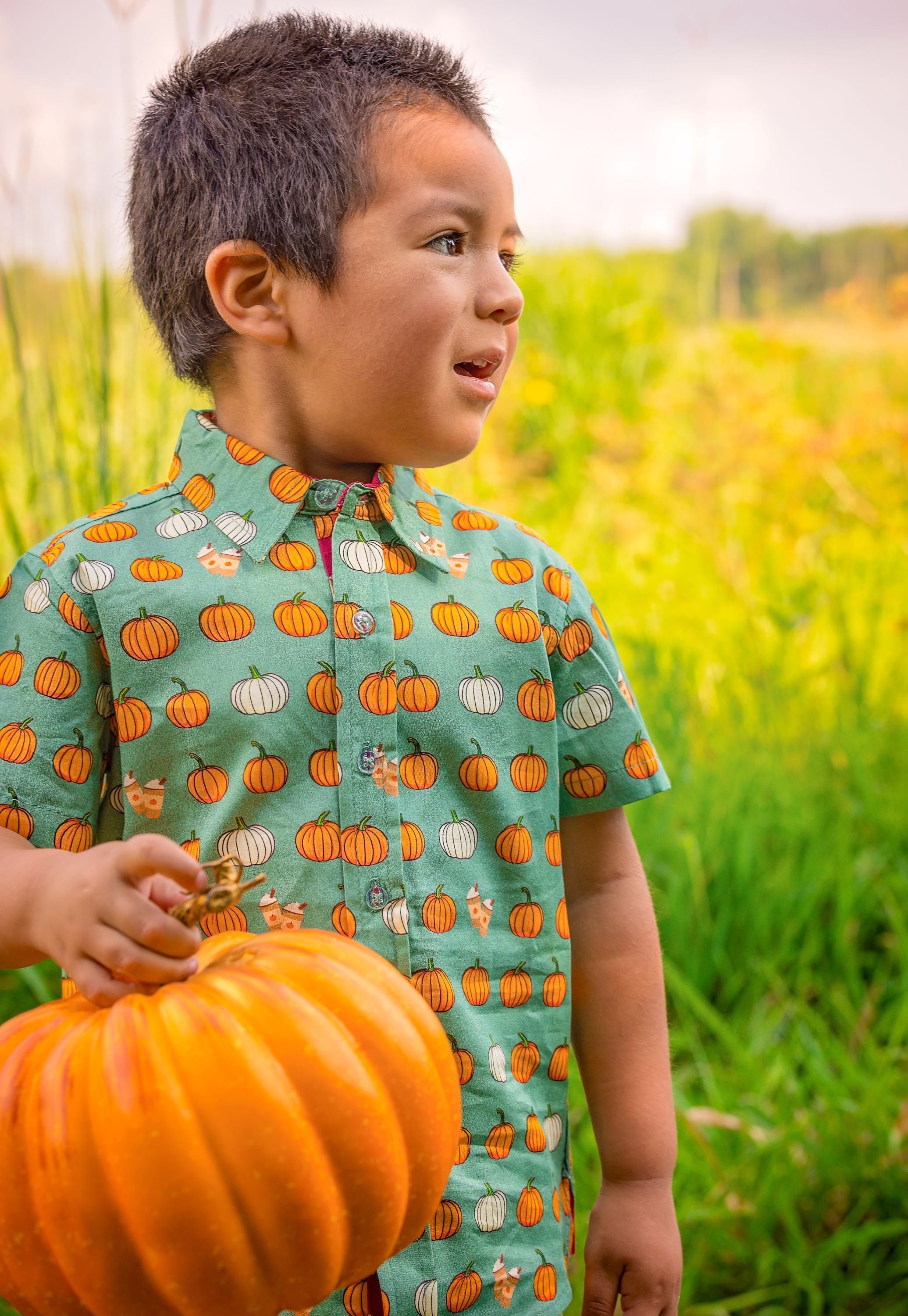 Pumpkin Spice Shirt In Short Sleeves