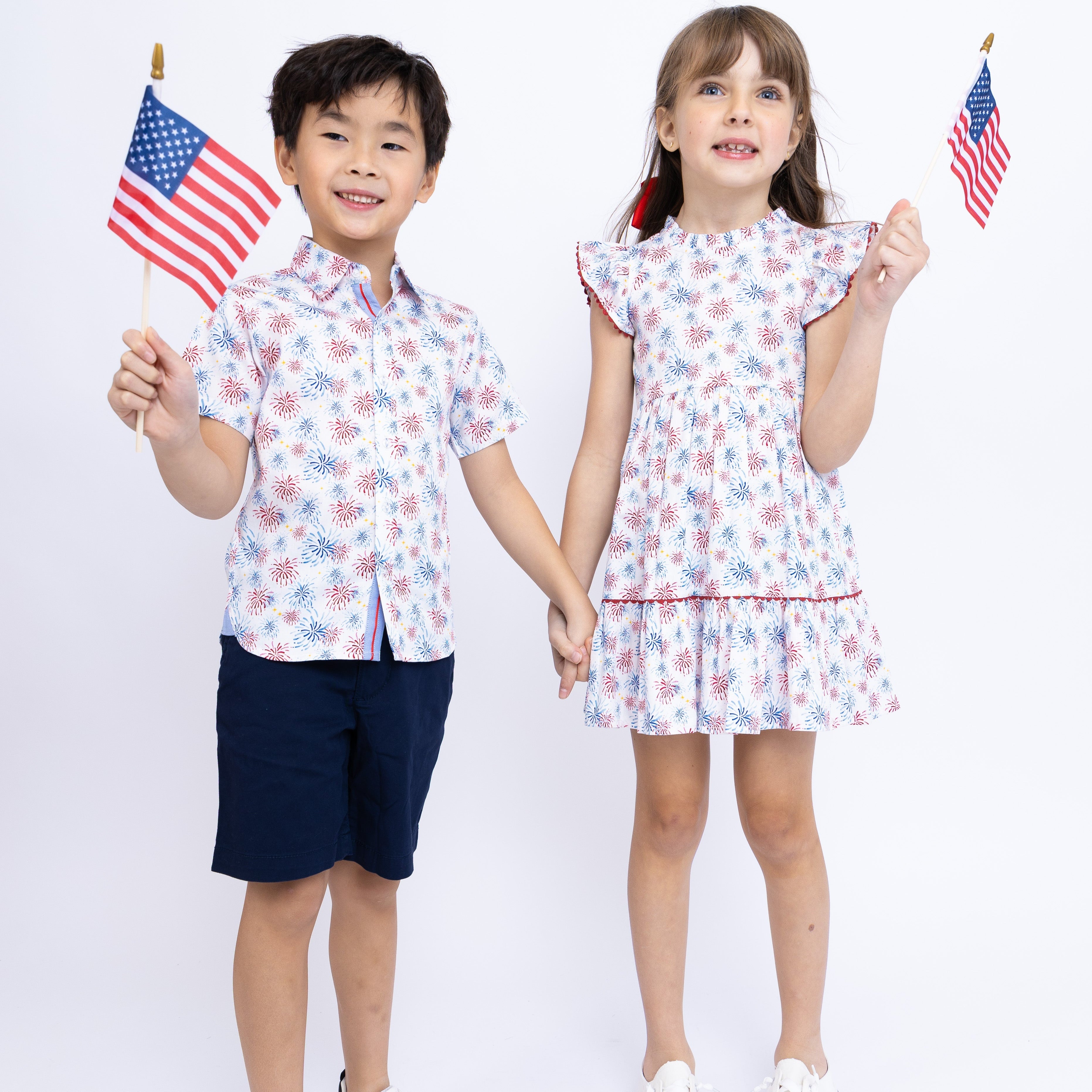 Fireworks Ruffle Dress