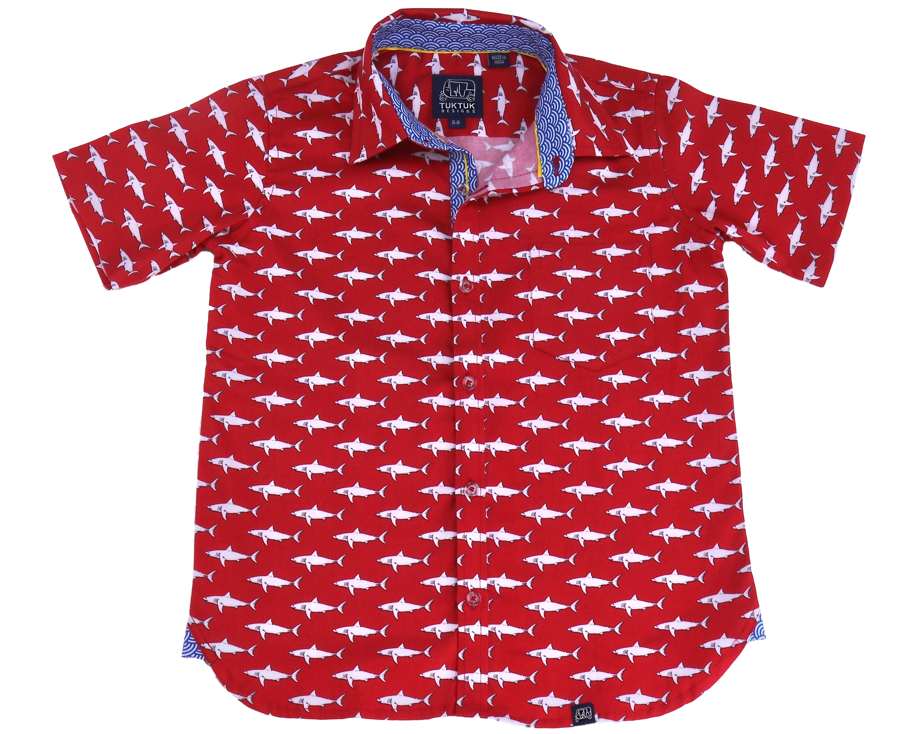 Mako Sharks In Red - Short Sleeve