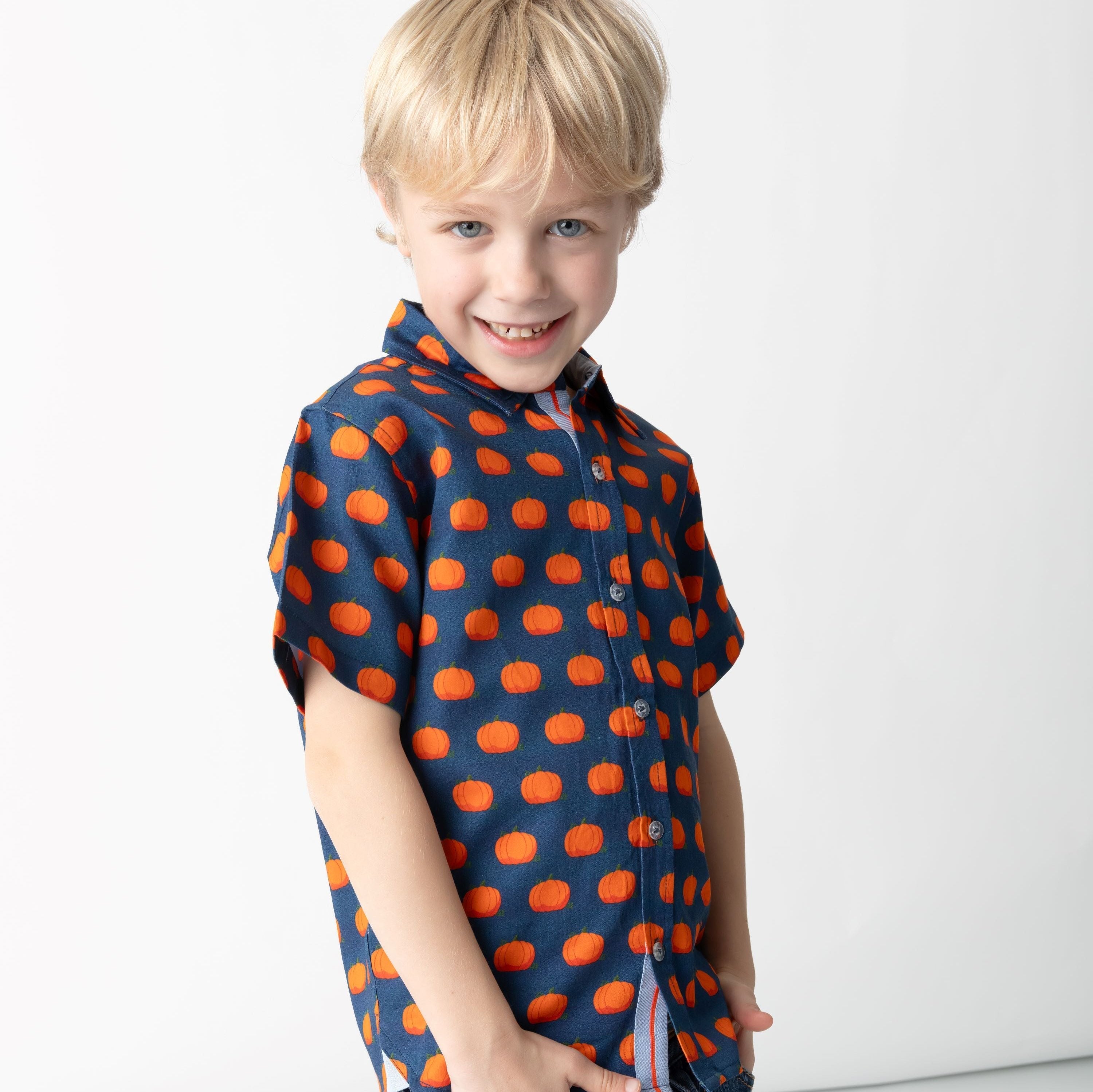 Pumpkin Patch Shirt In Short Sleeves