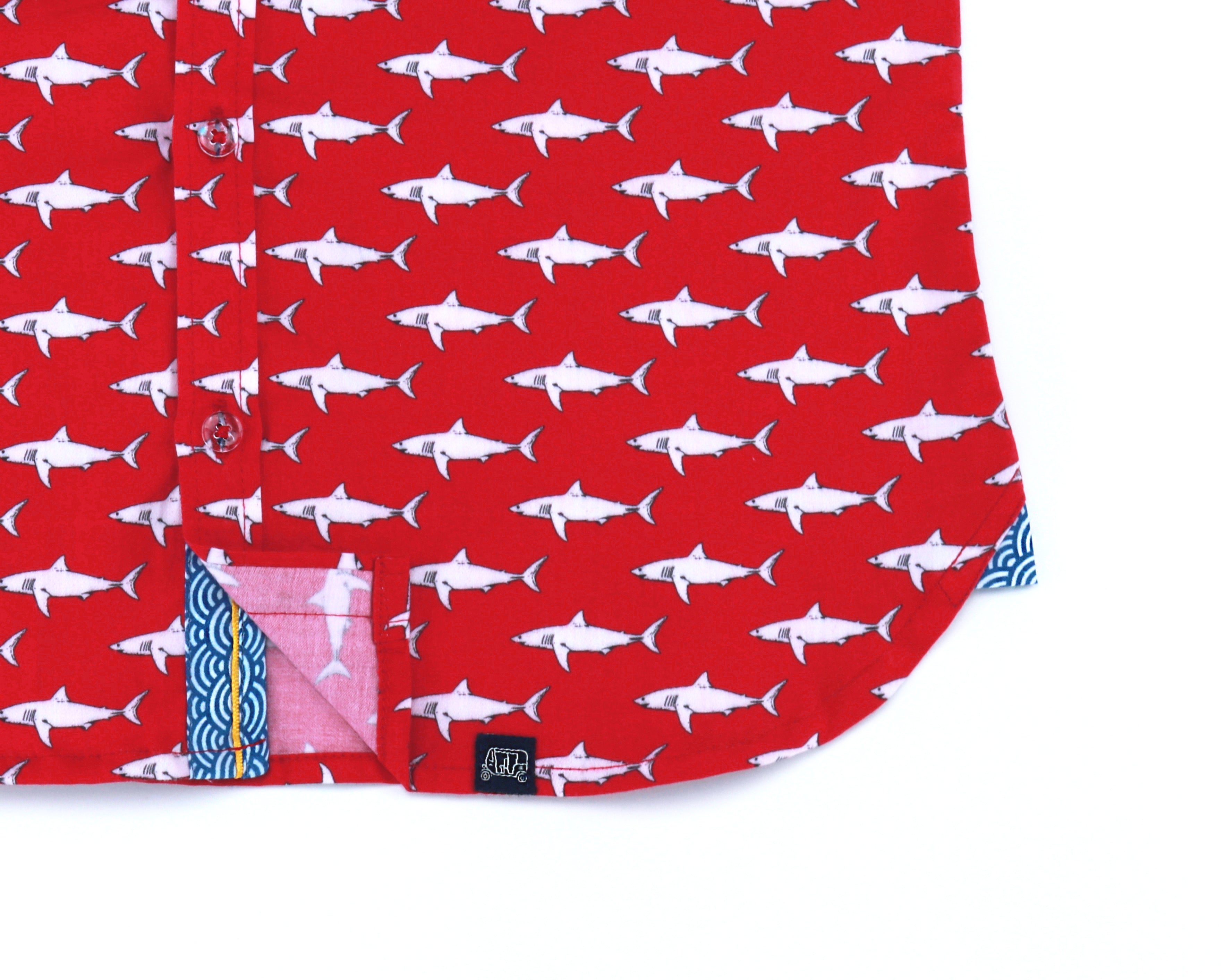 Mako Sharks In Red - Short Sleeve