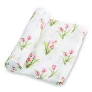 Tulip Garden Swaddle Blanket