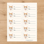 Turkish Van Purrfectly Yours Gift Tag Sticker Sheet