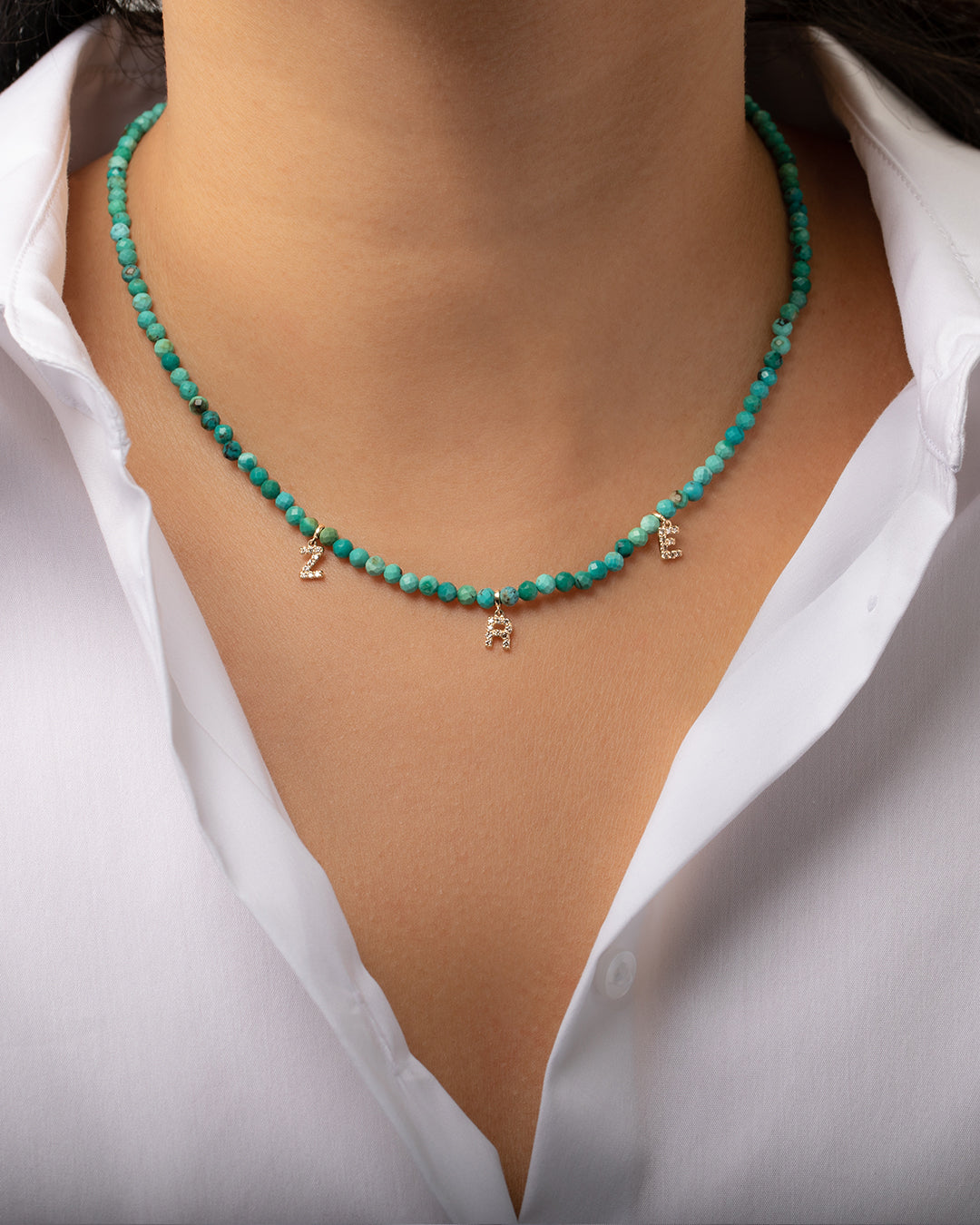 Turquoise Bead Necklace