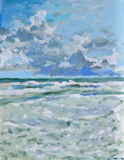 Turtle Dove And Surf Print