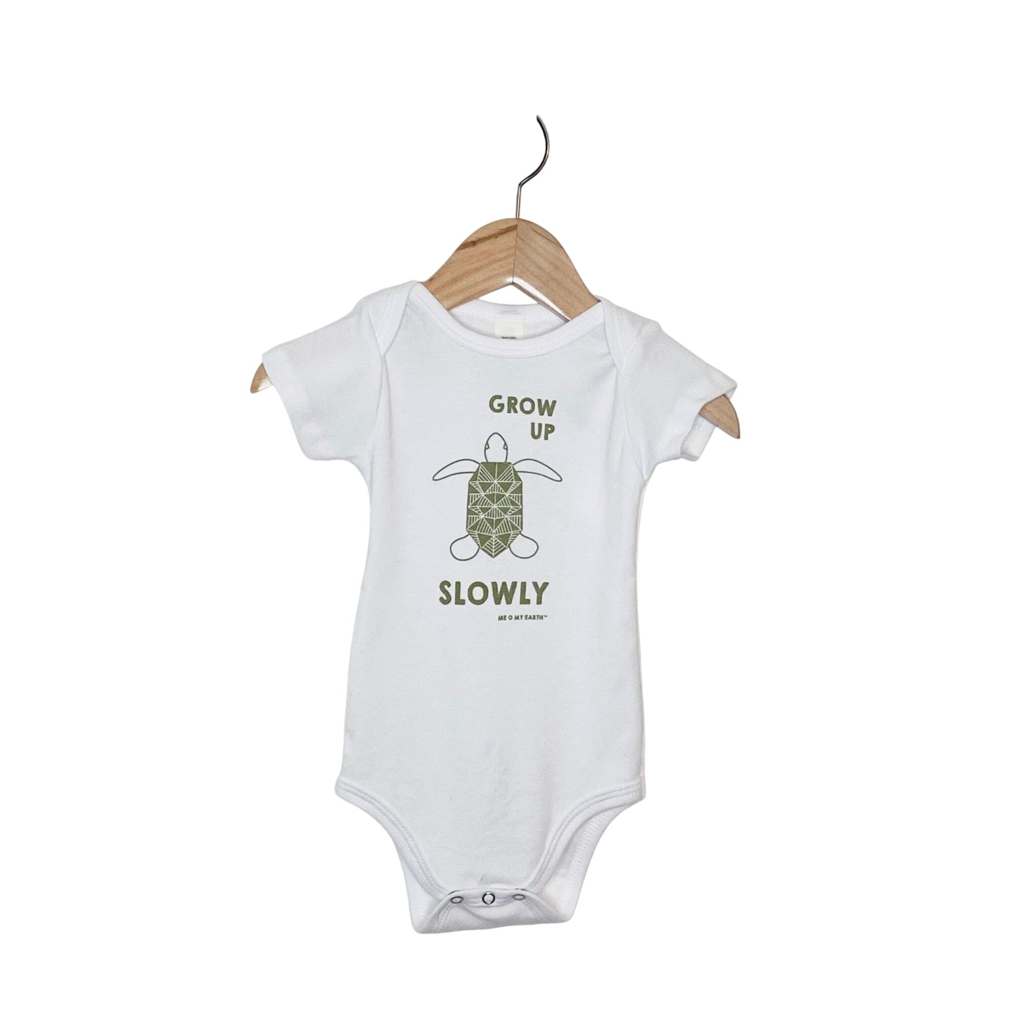Grow Up Slowly Turtle Bodysuit