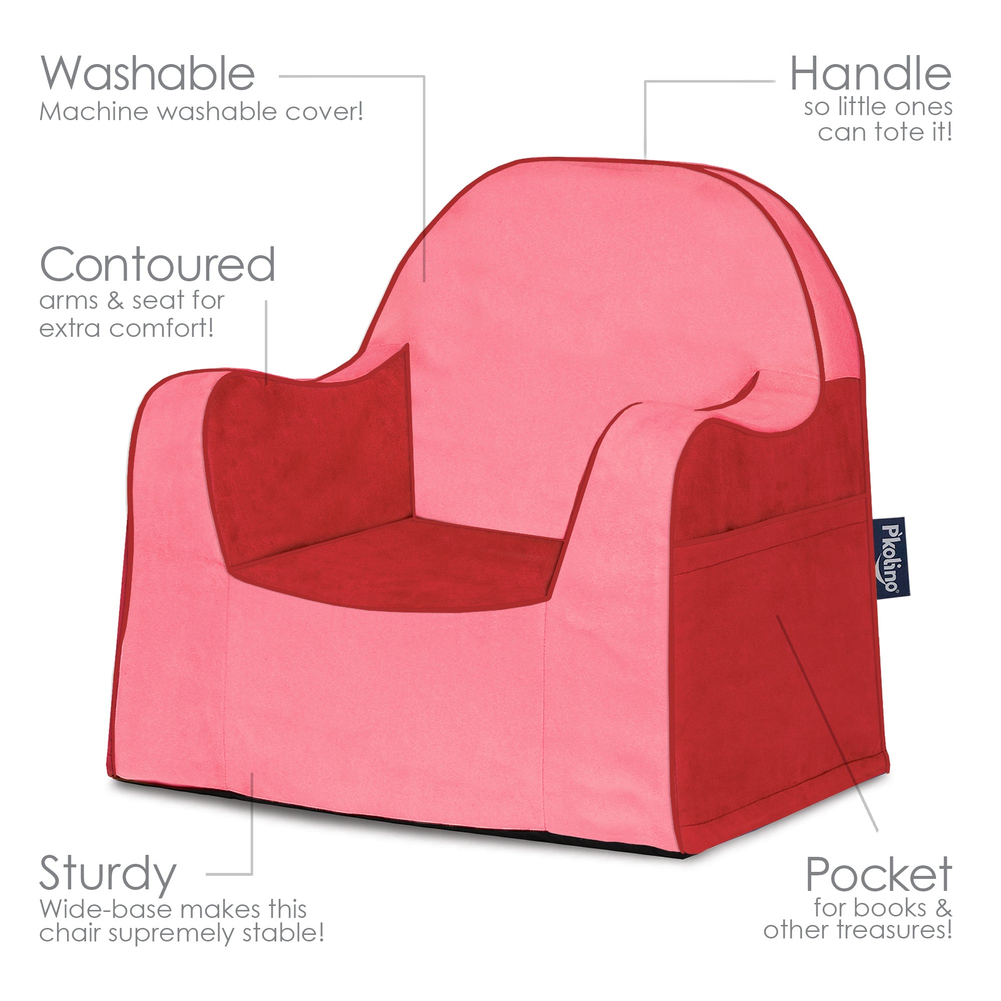 Little Reader Chair - Two Tone Red