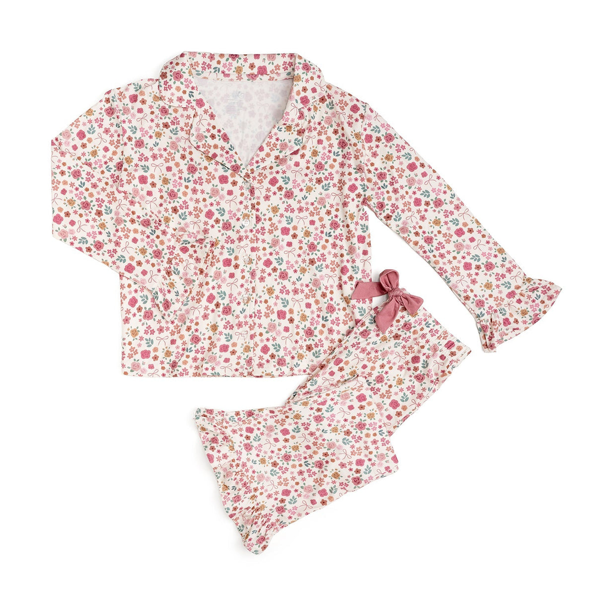 Berry Floral Two-piece Set