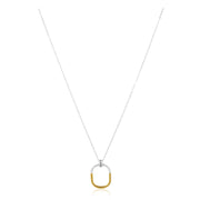 Two Tone Eternity Necklace