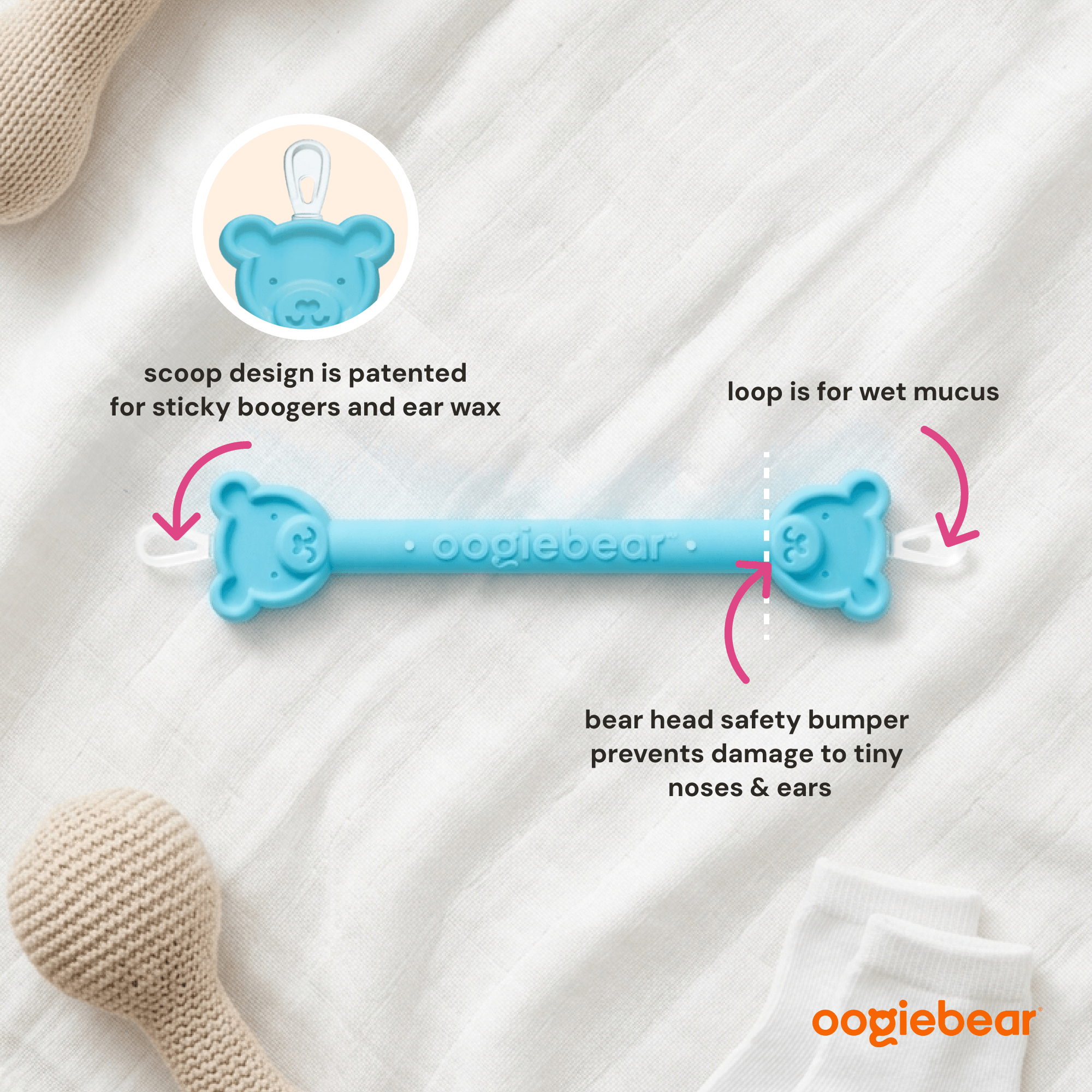 Oogiebear 2-pack Booger Picker