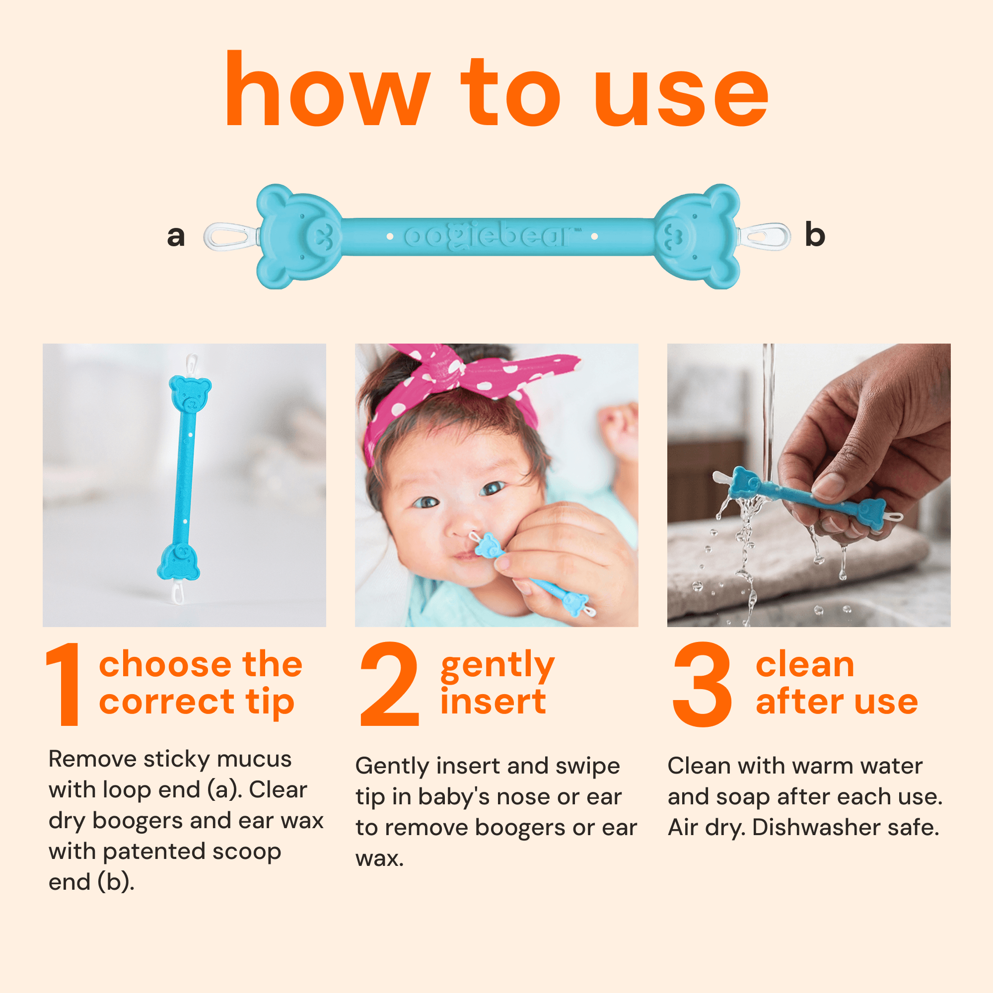 Oogiebear 2-pack Booger Picker