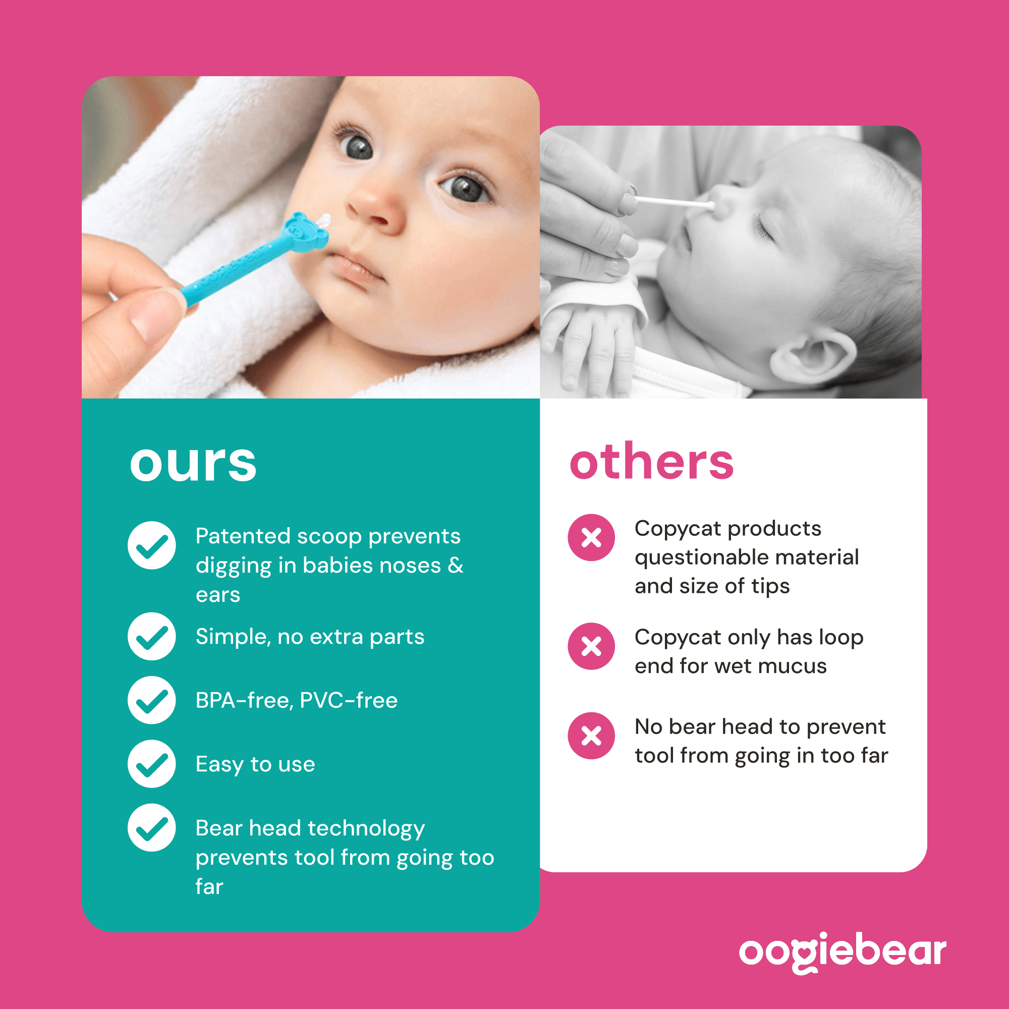 Oogiebear 2-pack Booger Picker