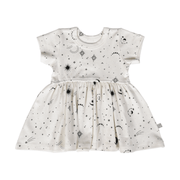 Short Sleeve Twirl Dress | Celestial