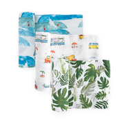 Cotton Muslin Swaddle Blanket 3 Pack - Summer Vibe