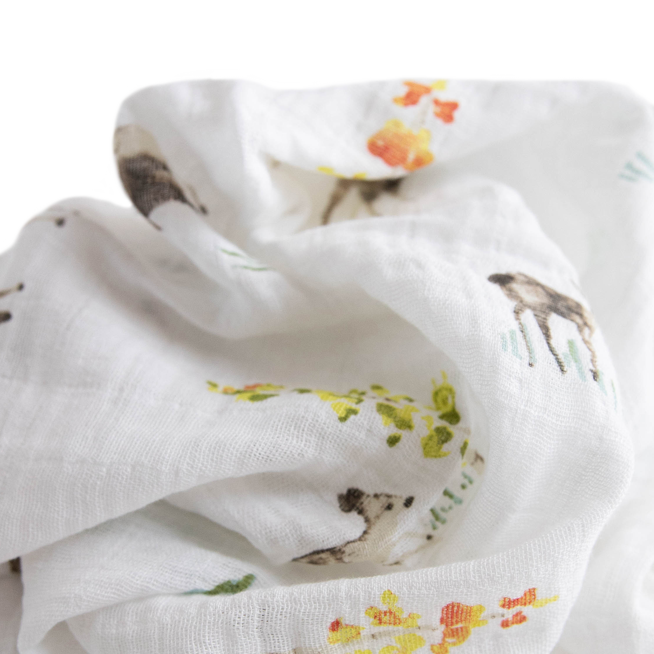 Cotton Muslin Swaddle Blanket 3 Pack - Oh Deer 2