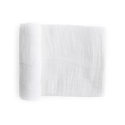 Cotton Muslin Swaddle Blanket - White