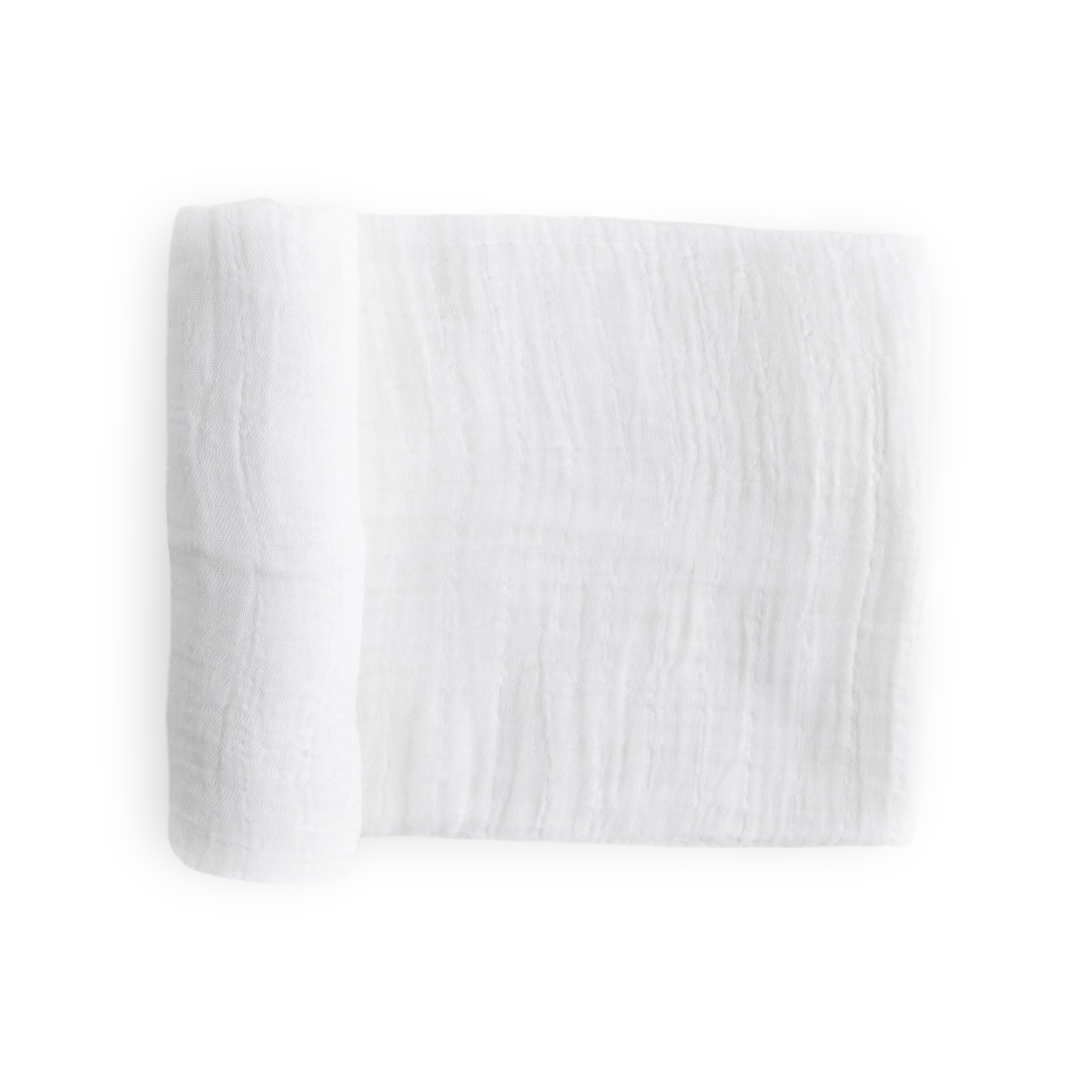 Cotton Muslin Swaddle Blanket - White