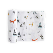 Cotton Muslin Swaddle Blanket - Forest Friends