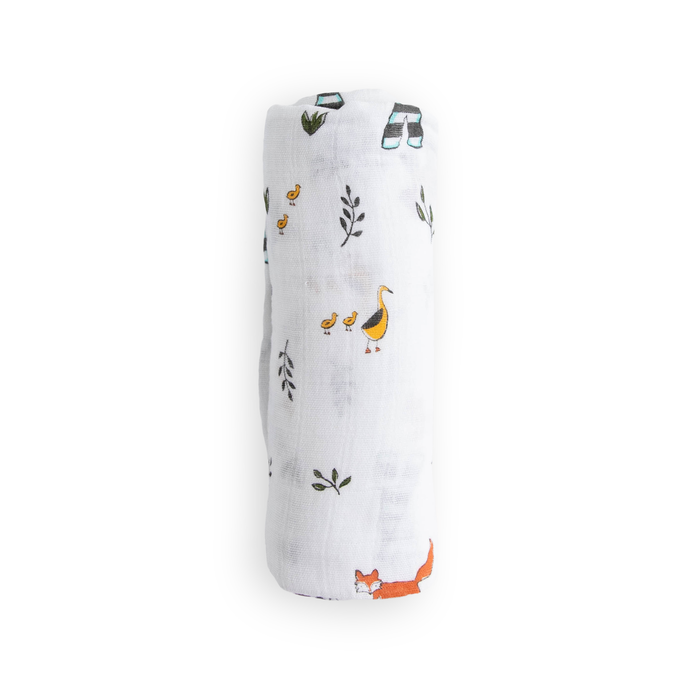 Cotton Muslin Swaddle Blanket - Forest Friends