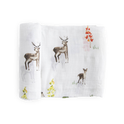Cotton Muslin Swaddle Blanket - Oh Deer!