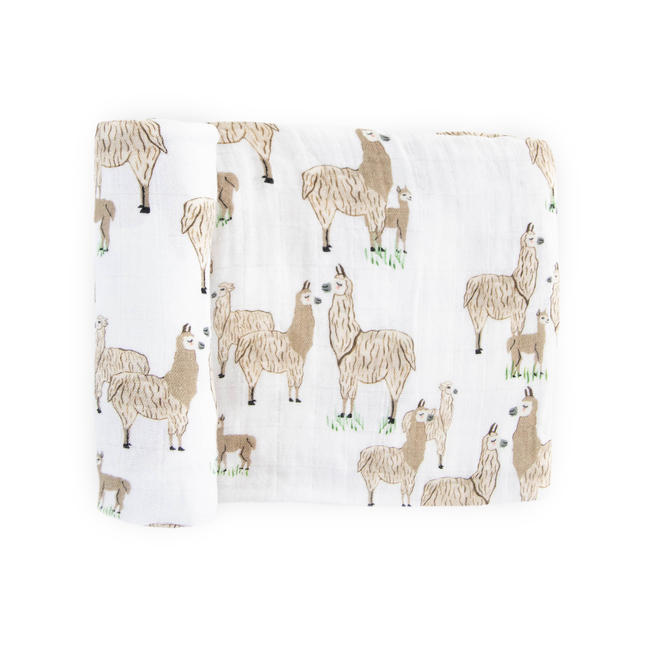 Cotton Muslin Swaddle Blanket - Llama Llama