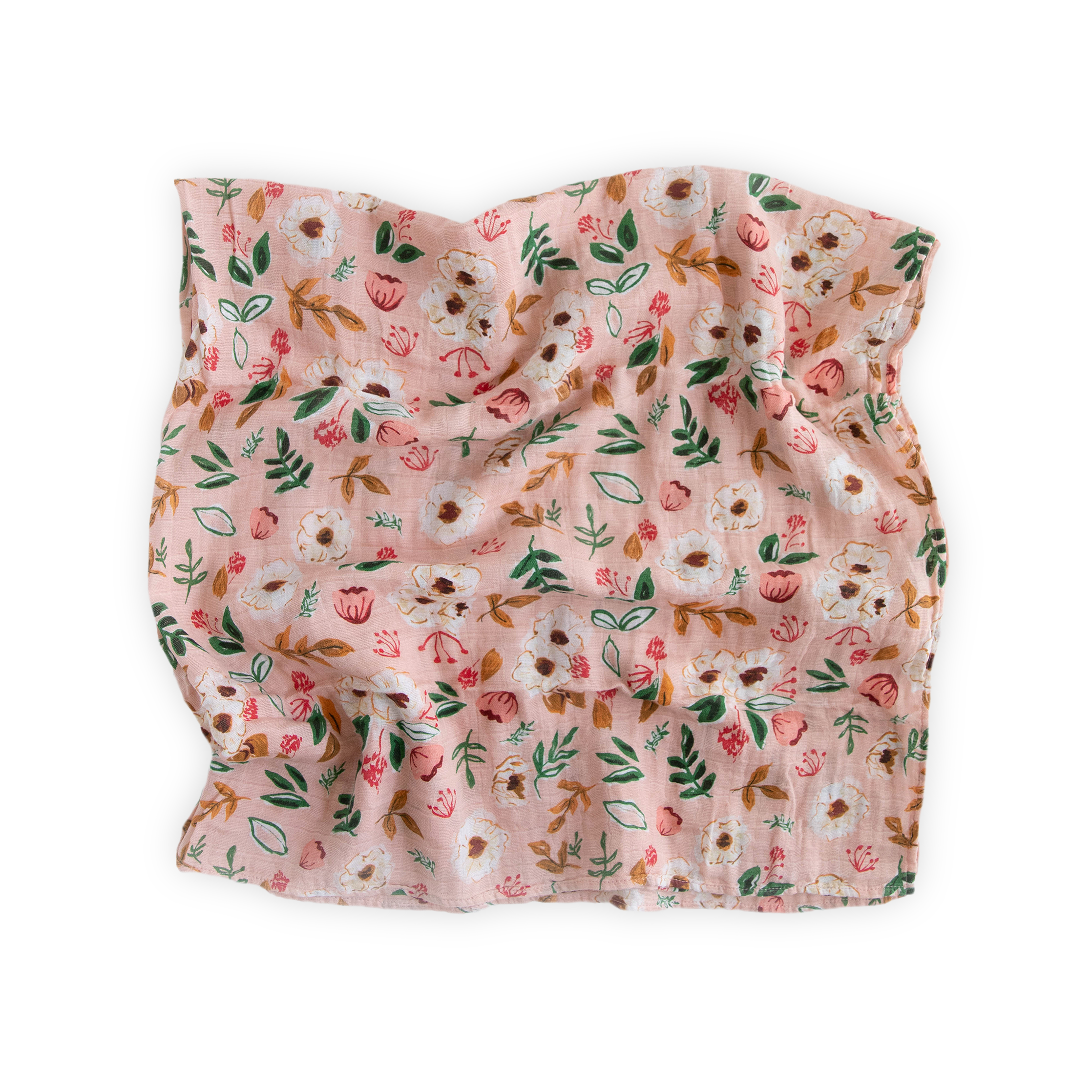 Cotton Muslin Swaddle Blanket - Vintage Floral