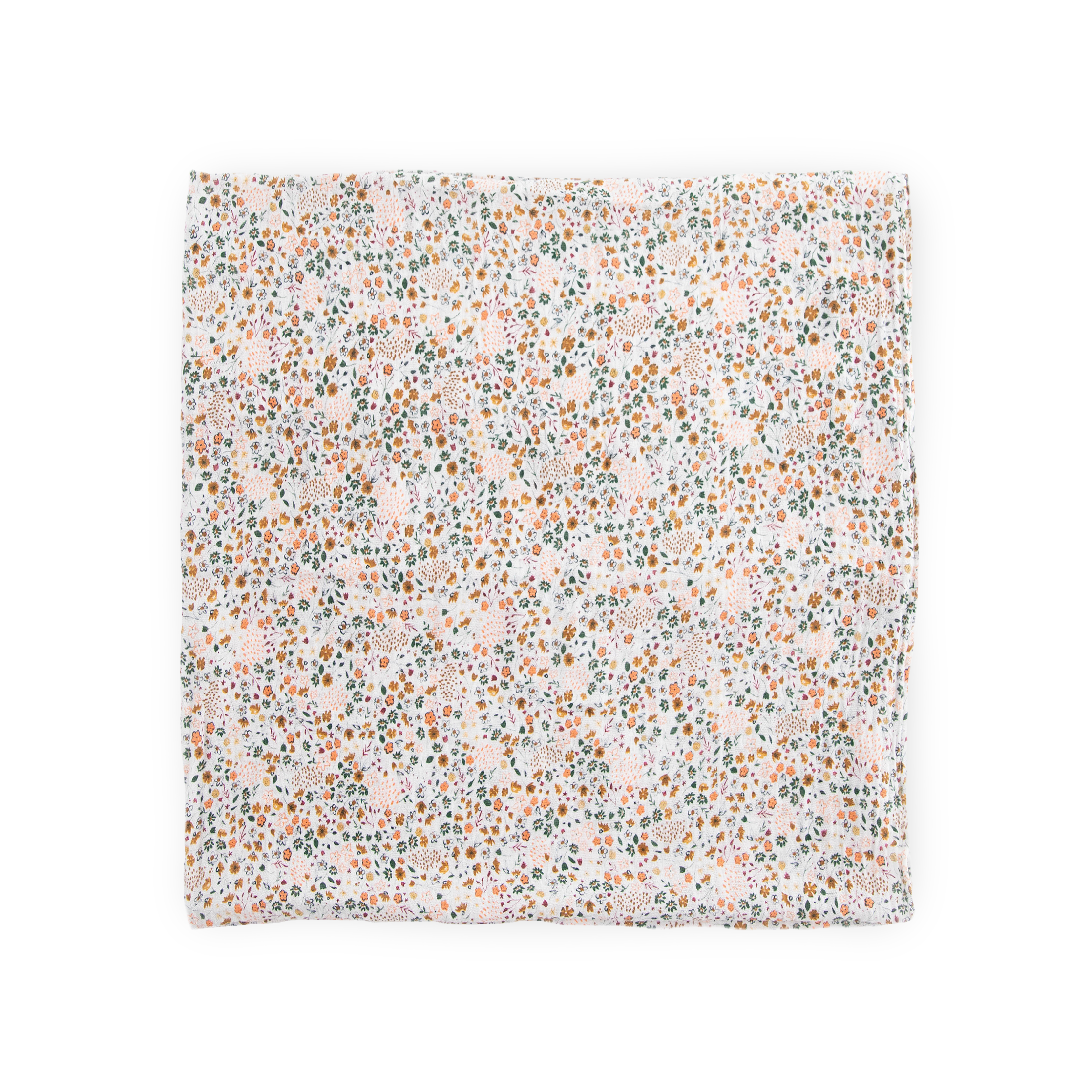 Cotton Muslin Swaddle Blanket - Pressed Petals
