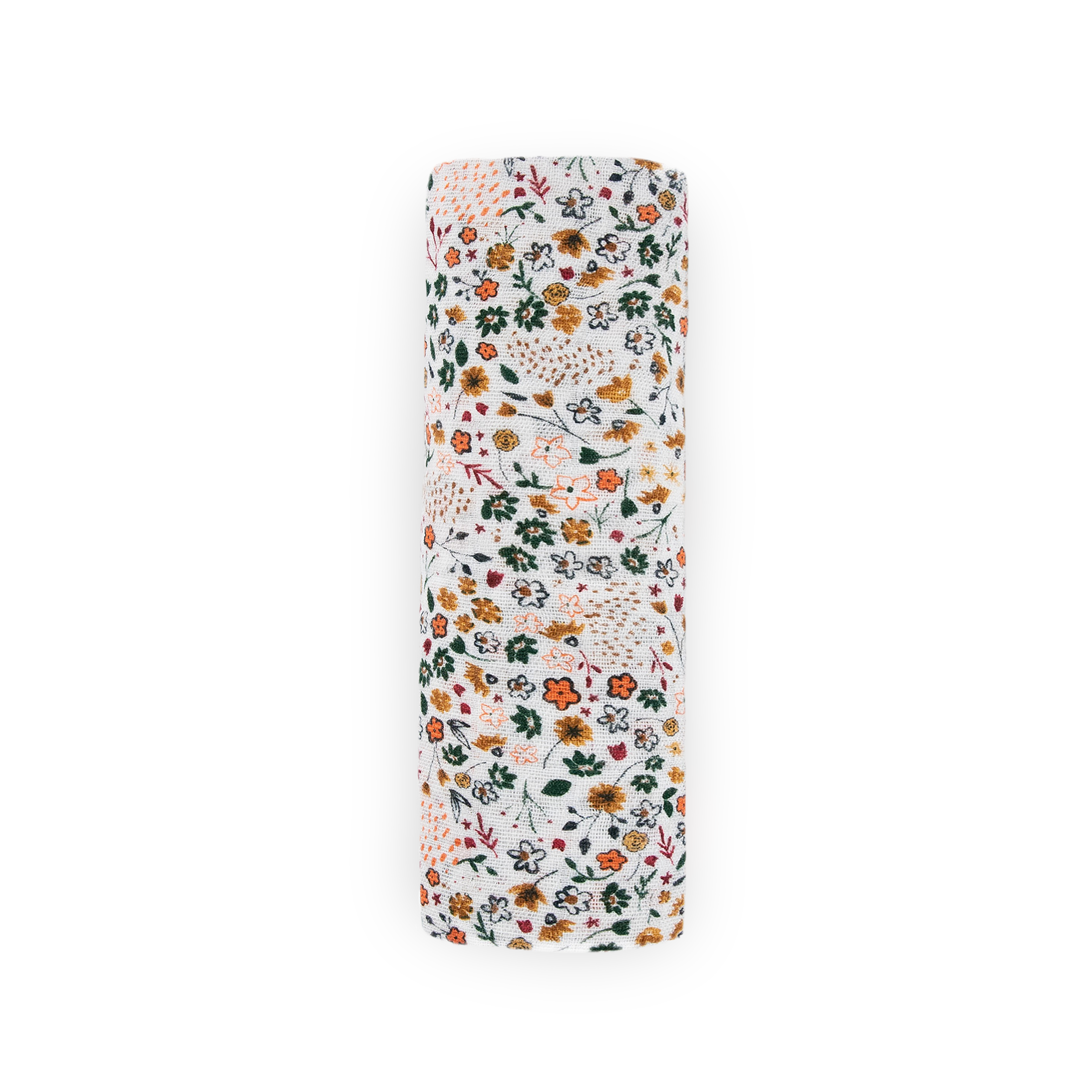 Cotton Muslin Swaddle Blanket - Pressed Petals