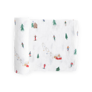 Cotton Muslin Swaddle Blanket - Powder Party