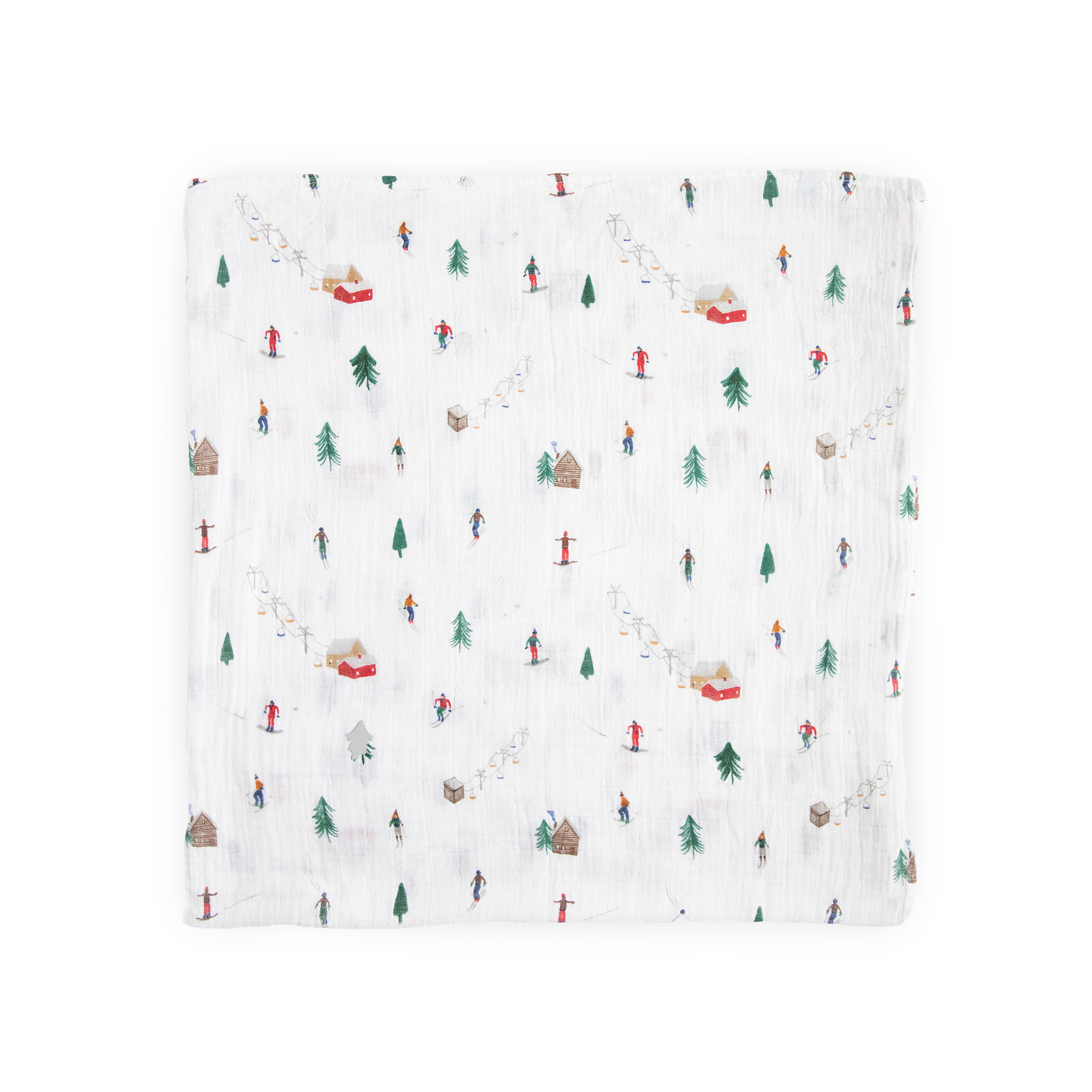Cotton Muslin Swaddle Blanket - Powder Party