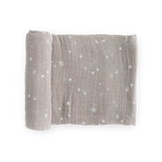 Cotton Muslin Swaddle Blanket - Snow Flurries