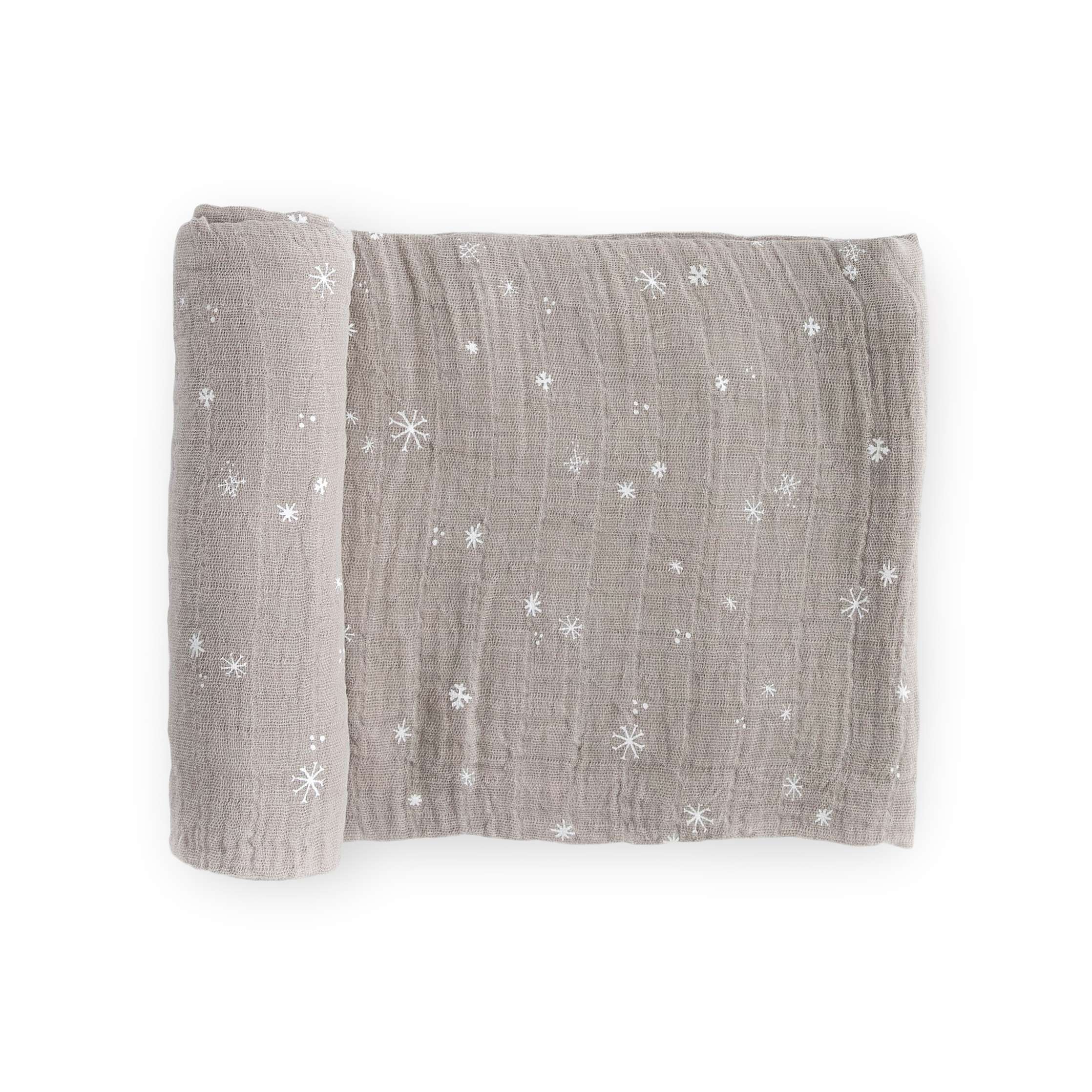 Cotton Muslin Swaddle Blanket - Snow Flurries