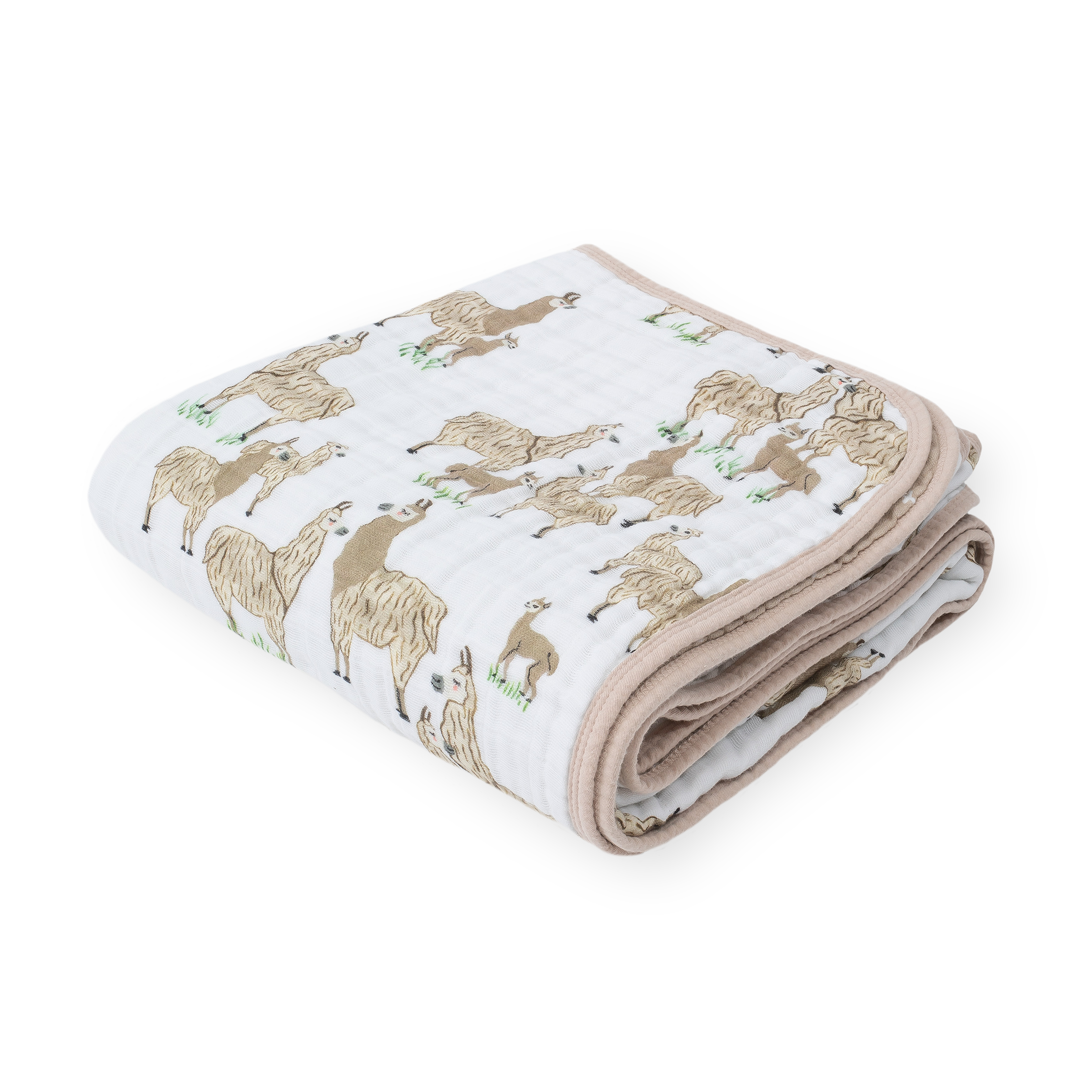 Original Cotton Muslin Quilt - Llama Llama