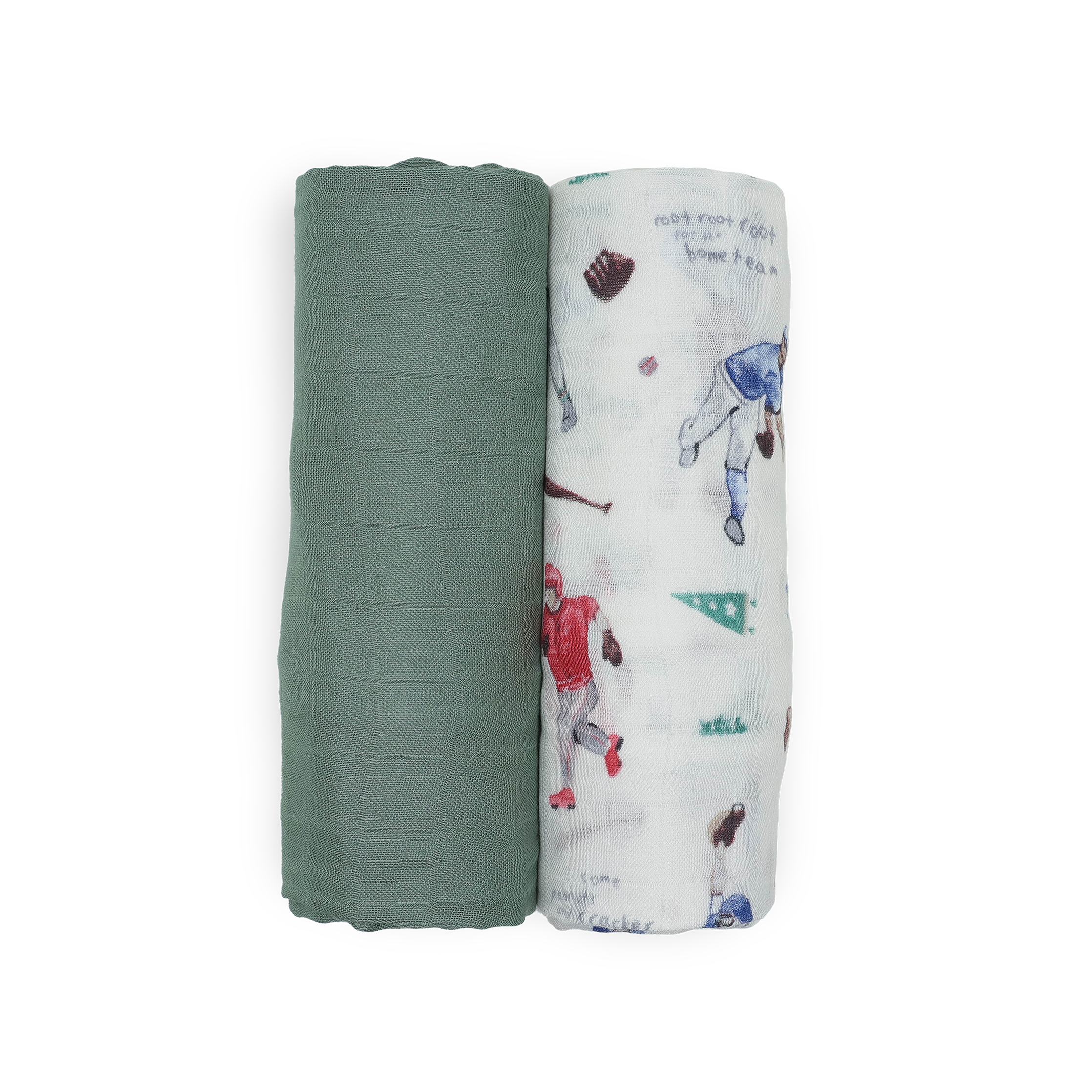 Deluxe Muslin Swaddle Blanket 2 Pack - Home Run 2