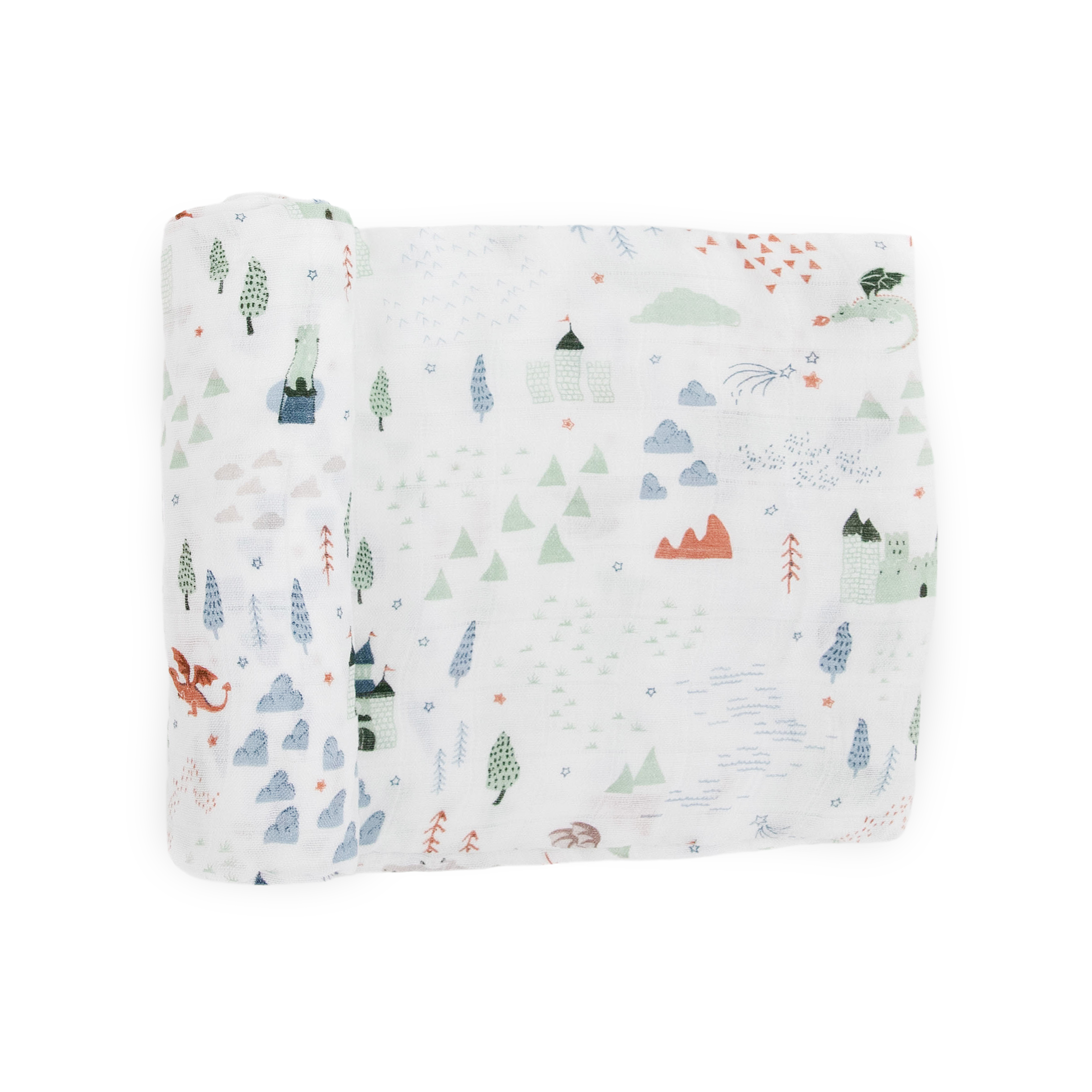 Deluxe Muslin Swaddle Blanket - Dragon Days