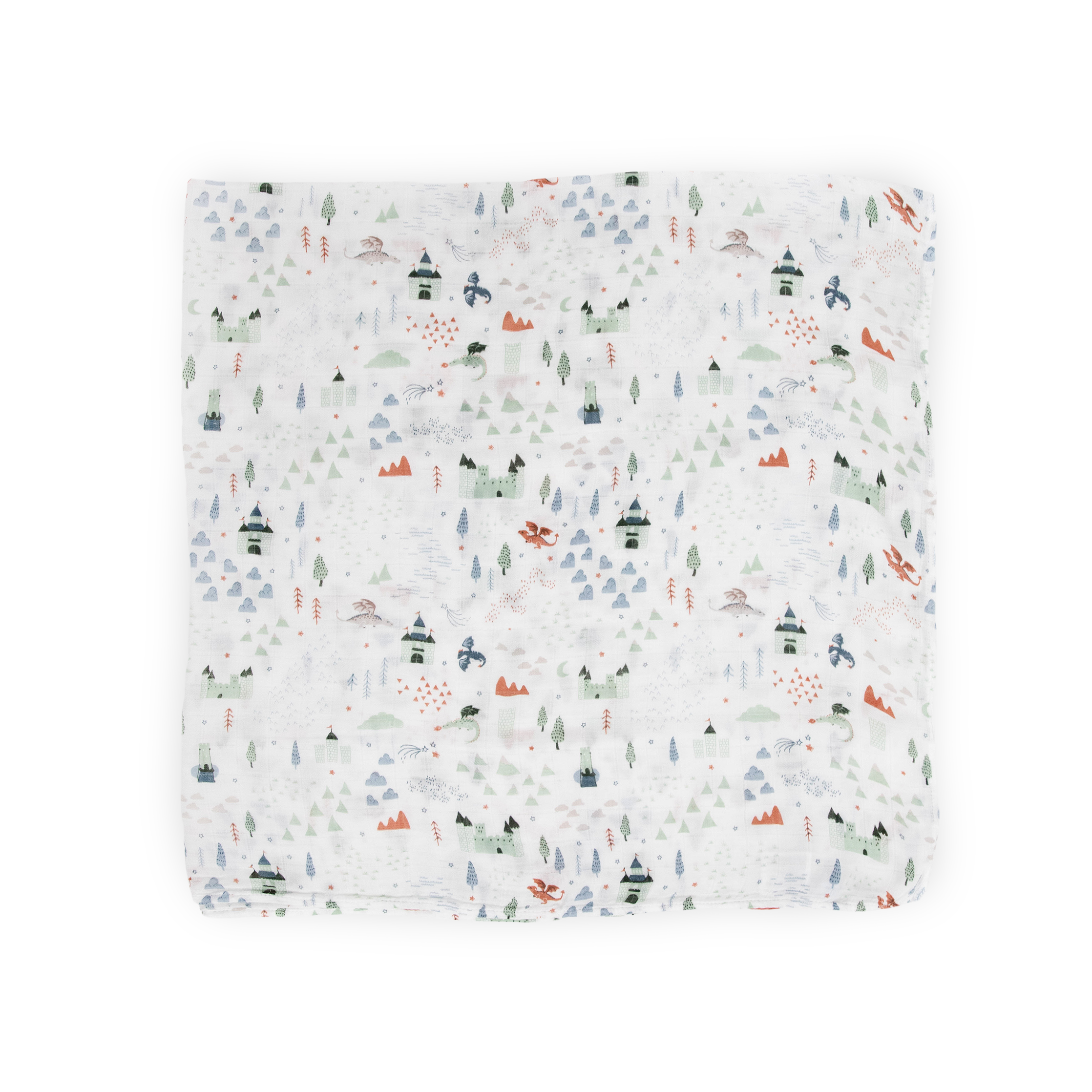 Deluxe Muslin Swaddle Blanket - Dragon Days