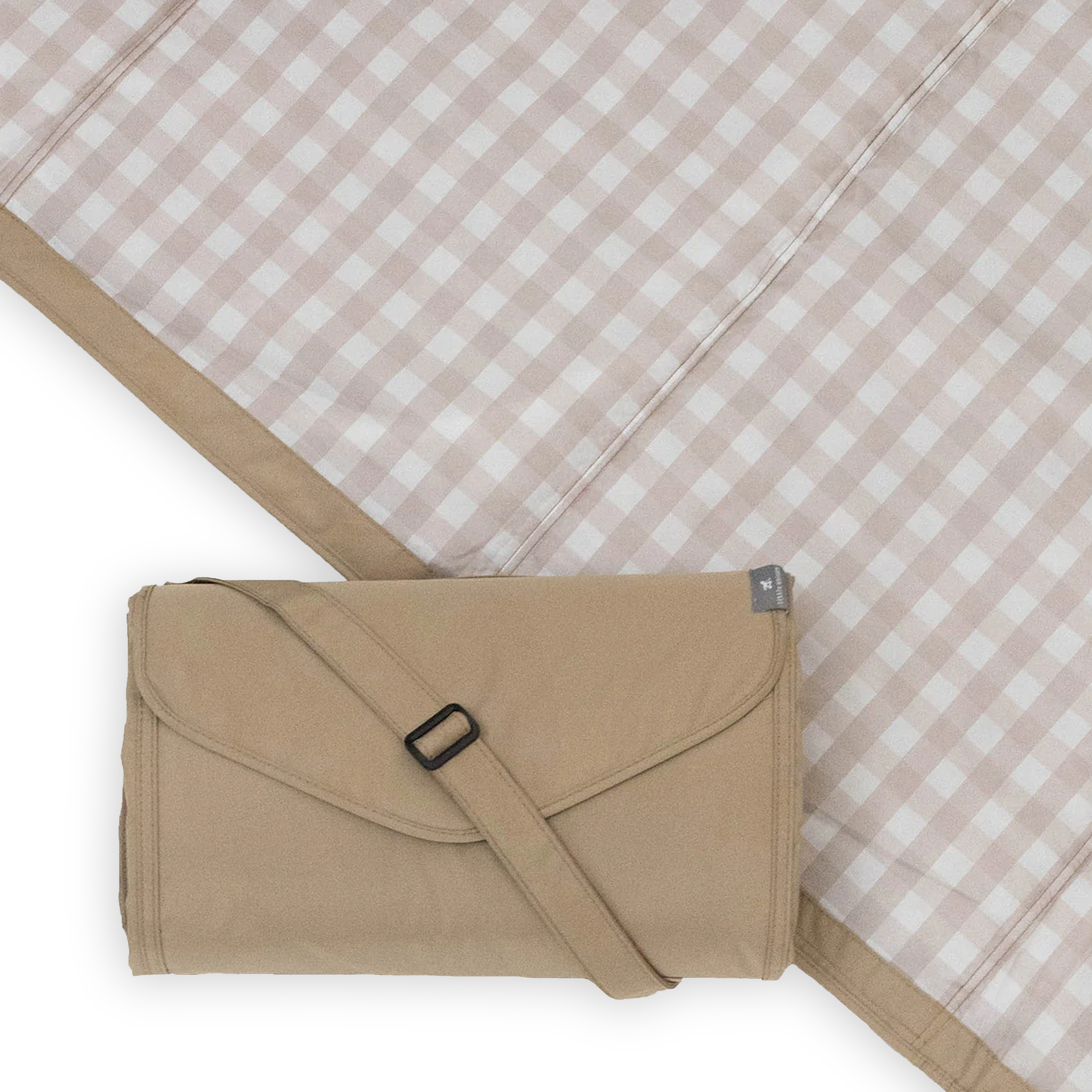 Outdoor Blanket - Beige Buffalo Check