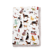 Cotton Muslin Baby Quilt - Woof