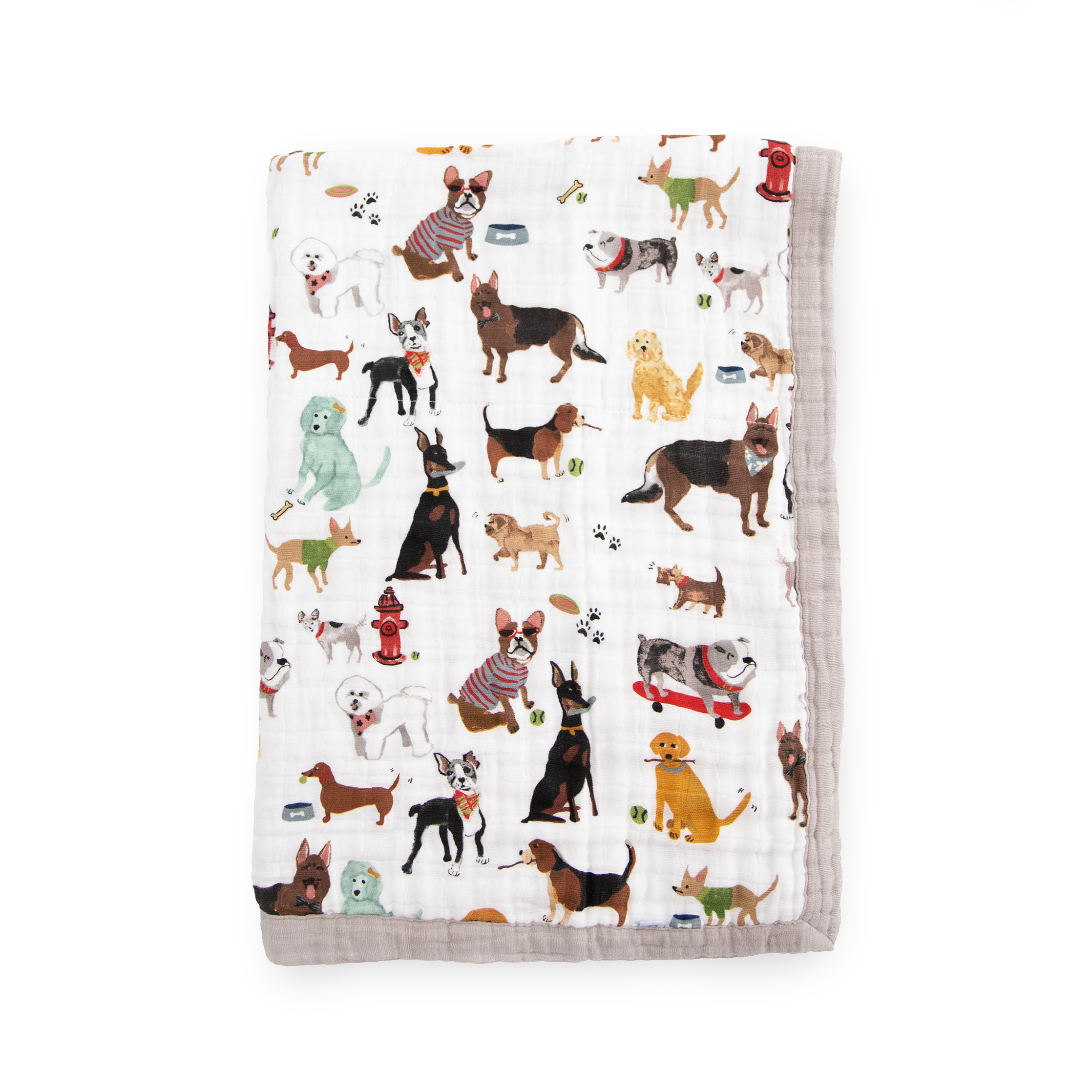 Cotton Muslin Baby Quilt - Woof