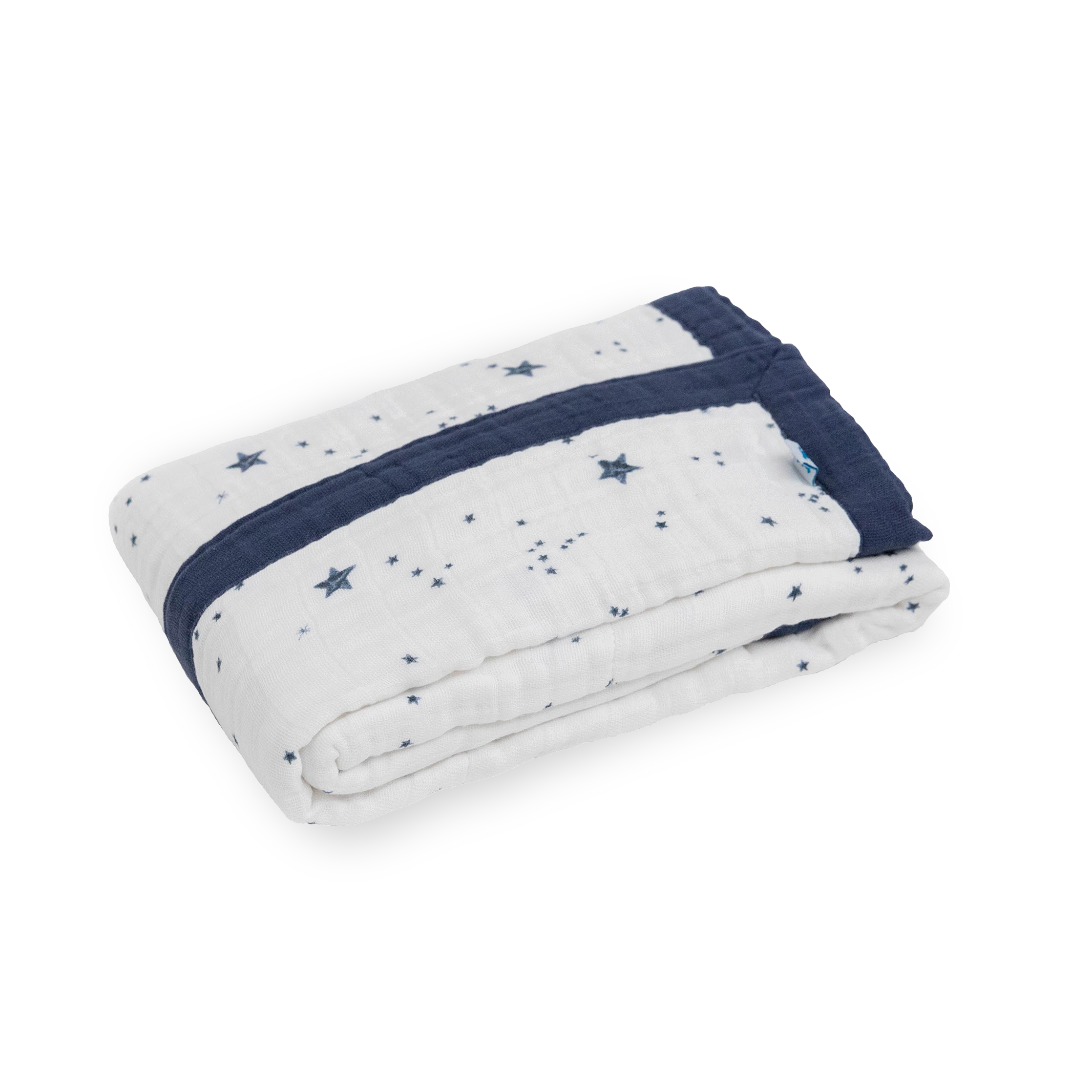 Cotton Muslin Baby Quilt - Shooting Stars