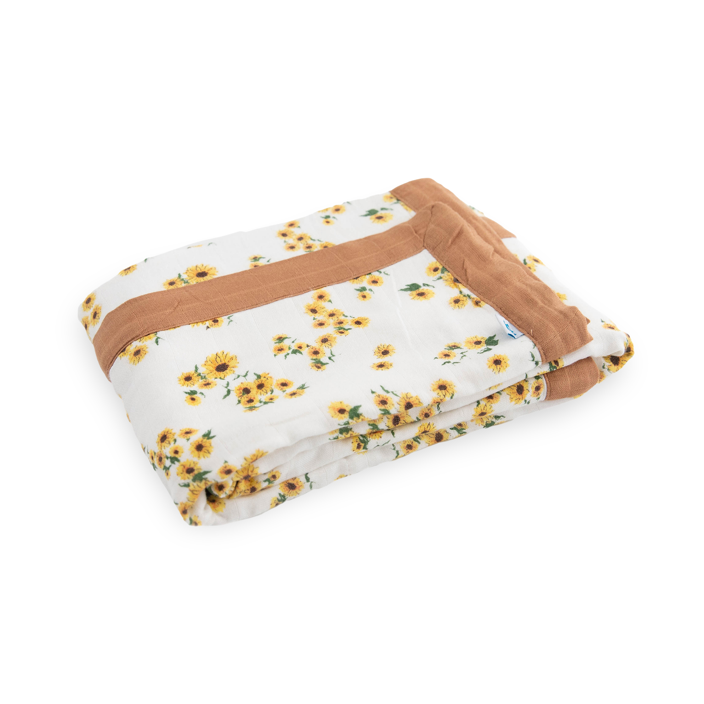 Deluxe Muslin Baby Quilt - Ditsy Sunflower