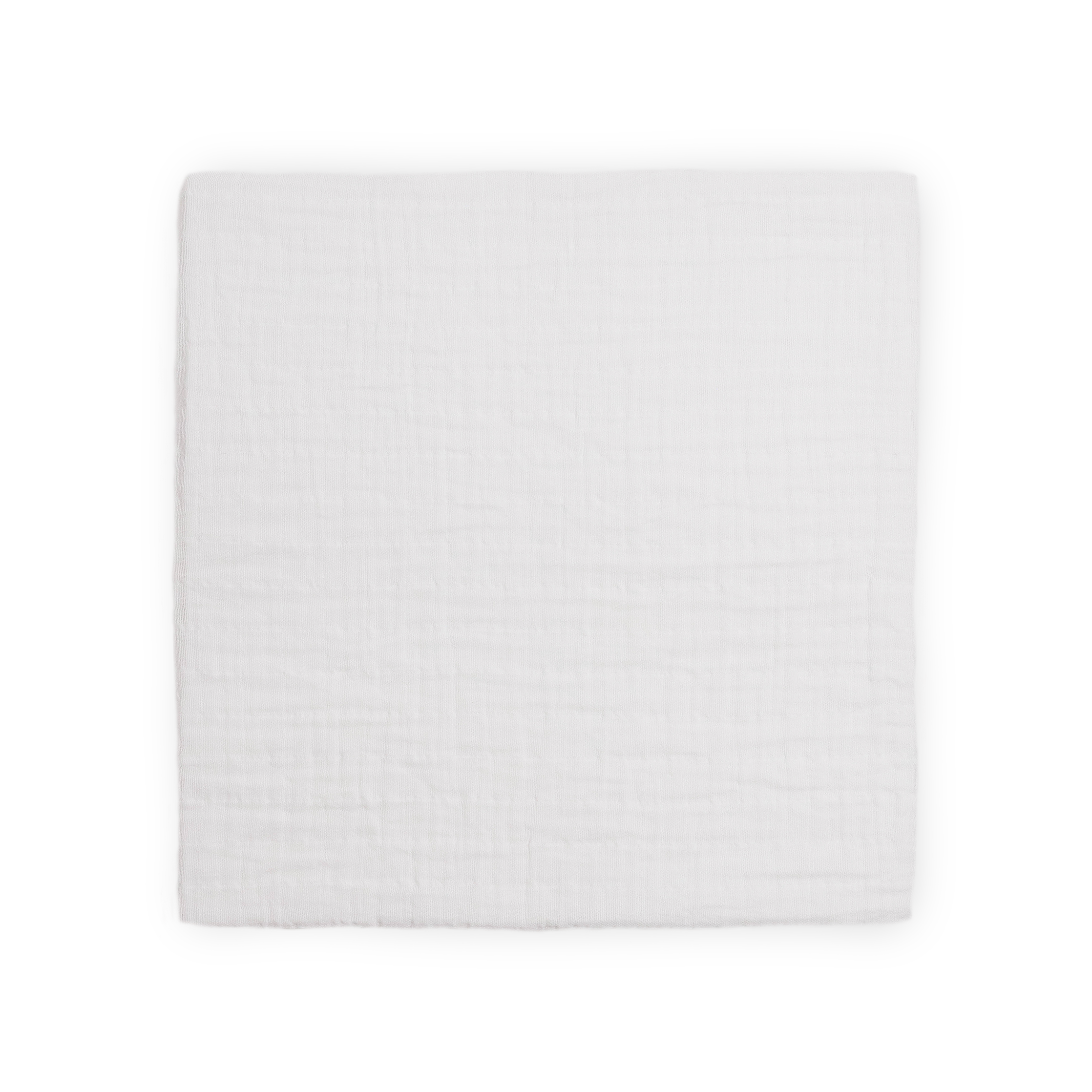 Organic Cotton Muslin Swaddle Blanket - White