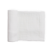 Organic Cotton Muslin Swaddle Blanket - White