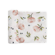 Organic Cotton Muslin Swaddle Blanket - Watercolor Floret
