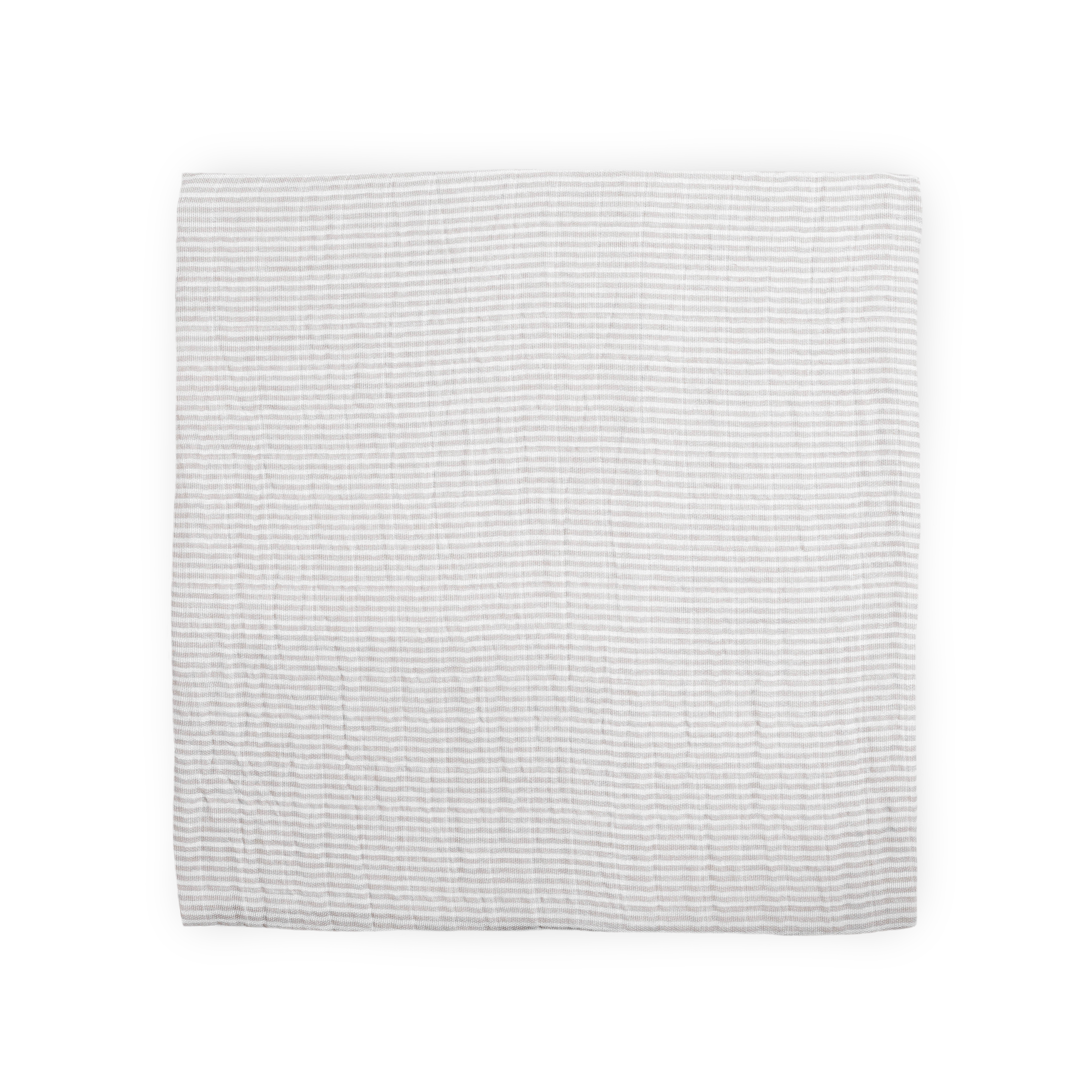 Organic Cotton Muslin Swaddle Blanket - Sand Stripe