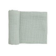 Organic Cotton Muslin Swaddle Blanket - White Sage