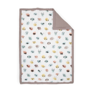 Cotton Muslin Toddler Comforter - Watercolor Critters