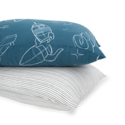 Cotton Muslin Pillowcase 2 Pack - Blast Off
