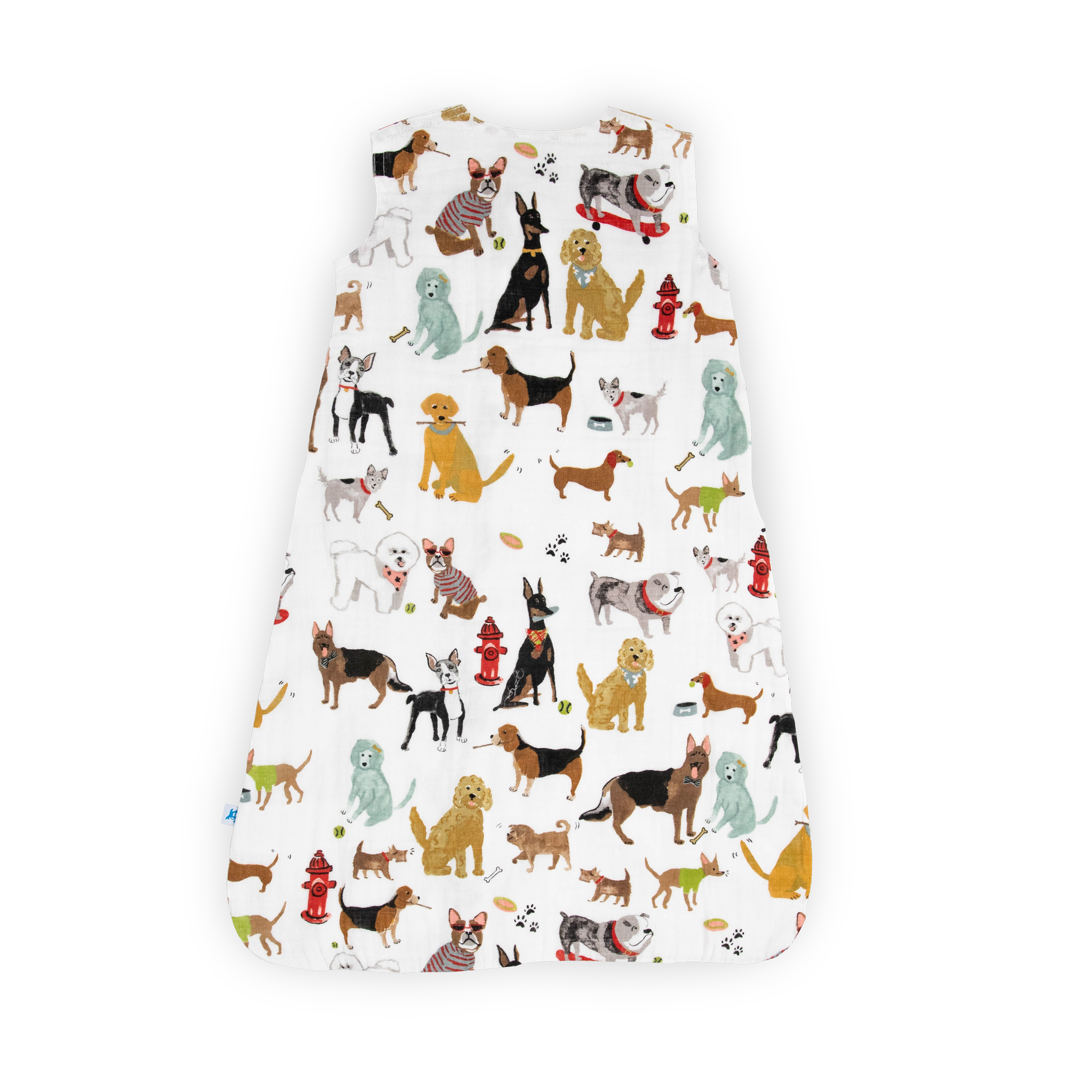 Cotton Muslin Sleep Bag - Woof